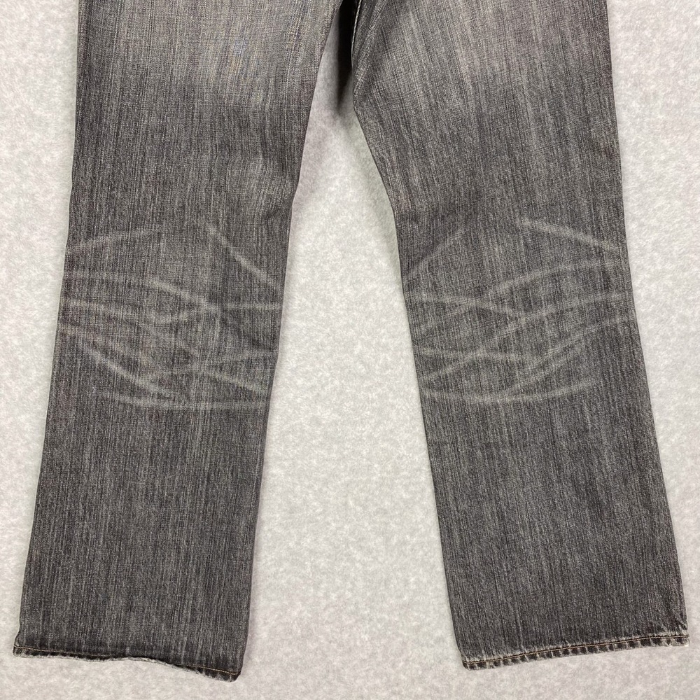 Y2K Gap 1969 Jeans Mens 34x30 Grey Low Rise Boot Fit Japanese Denim Button Fly - Picture 9 of 16